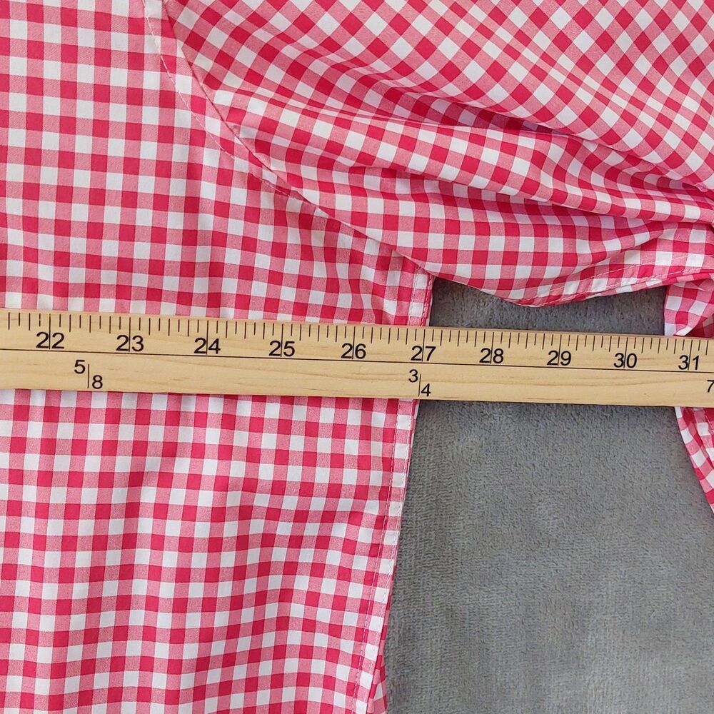 Vineyard Vines Performance Classic Fit Whale Shirt Men's XXL Gingham Red White - Picture 8 of 9